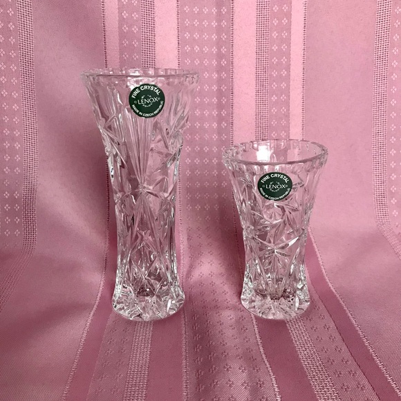 Lenox Other - Lenox Fine Crystal Vases set of 2